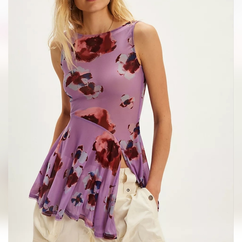 Free People Chrissy tunic in Twilight combo